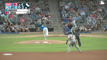 Karson Simas grounds into a double play, second baseman Nick Rodriguez to first baseman Caleb Bartolero. Miguel Useche out at 2nd. Karson Simas out at 1st.