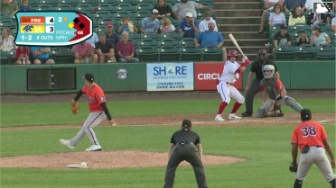 Juan Villavicencio singles on a sharp ground ball to right fielder Braylin Tavera. Tyler Pettorini scores.