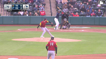 Nolan Jones homers (6) on a fly ball to right field. George Valera scores.