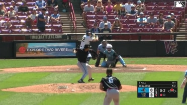 Tayden Hall singles on a ground ball to center fielder Dillon Head. Daniel Dickinson scores.