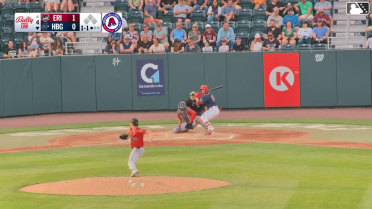 Cayden Wallace homers (15) on a line drive to left field.