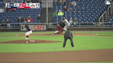 Garrett Martin out on a sacrifice fly to center fielder Will Turner. Owen Cobb scores.
