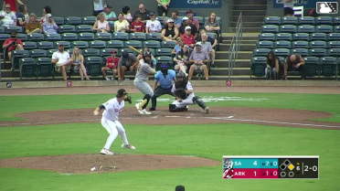Albert Fabian homers (5) on a fly ball to right center field. Luis Verdugo scores.