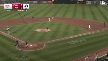 Aidan Miller makes an impressive double play turn