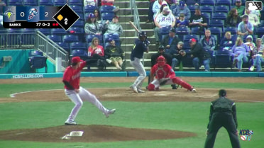 Yandel Ricardo doubles (7) on a ground ball to right fielder Marcelo Alcala. Roni Cabrera scores.