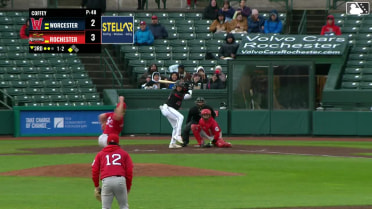 Abimelec Ortiz homers (2) on a line drive to right field. Dylan Crews scores.