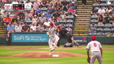 Duce Gourson homers (7) on a fly ball to center field. Keiner Delgado scores.