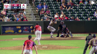 Sammy Siani singles on a line drive to center fielder Garrett Spain. Josh Caron scores.