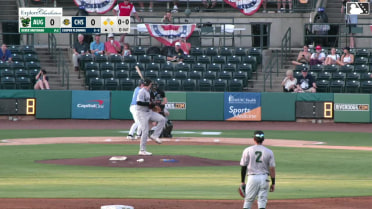 Cooper Flemming reaches on a fielder's choice. Slater de Brun scores. Grady Emerson to 2nd. Fielding error by second baseman Juan Mateo.