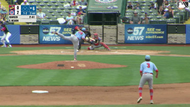 Pete Hansen's ninth strikeout