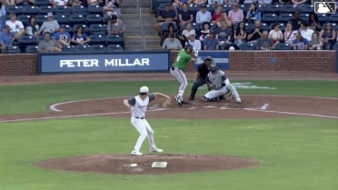 Ryan Noda homers (2) on a fly ball to right field.