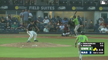 J.B. Bukauskas In play, run(s) to Brewer Hicklen