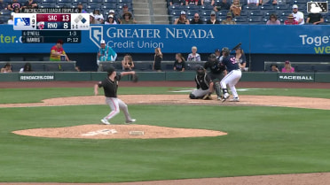 Matt O'Neill homers (4) on a fly ball to right field. Andrew Velazquez scores.