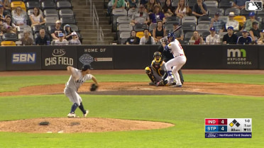 Aaron Sabato homers (11) on a fly ball to left field. Matt Wallner scores.