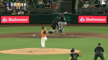 Cooper Johnson singles on a line drive to left fielder Turner Hill. Logan O'Hoppe scores. Diego Castillo to 2nd.
