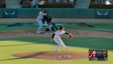 Matt Klein singles on a line drive to left fielder Dylan Grego. Tanner Thach scores. Wilder Dalis to 2nd.