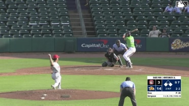 Will Simpson singles on a ground ball to shortstop Julio Carreras. Mac Horvath scores. Xavier Isaac to 2nd.