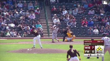Luis Castillo grounds out softly to first baseman Jack Costello. Josh Adamczewski scores. Eric Bitonti to 3rd. Daniel Dickinson to 2nd.