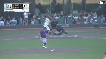 Jeimer Candelario singles on a sharp line drive to right fielder Charlie Condon. Denzer Guzman scores.