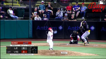 Ryan Wideman strikes out swinging and Conner Westenburg caught stealing 2nd, catcher Ivan Luciano to second baseman Kyle Sinzza to catcher Ivan Luciano.