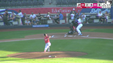 Jansel Luis homers (11) on a fly ball to left center field.
