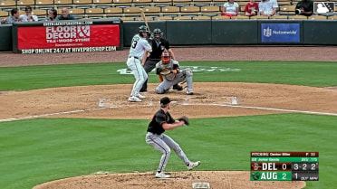 Junior Garcia strikes out swinging, catcher Miguel Rodríguez. Tanner Smith out at 1st.