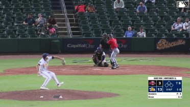 Brenden Dixon homers (5) on a fly ball to left field.