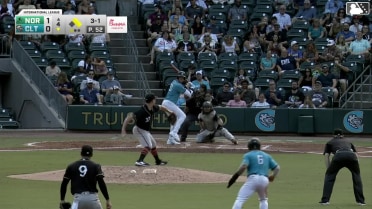 Trey Gibson In play, out(s) to Nolan Jones