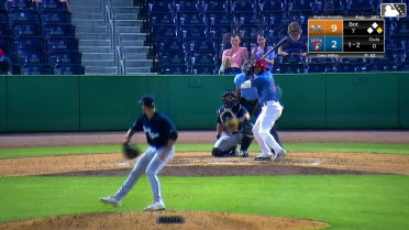 Jake Miller collects his sixth strikeout 