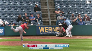 Peyton Wilson homers (7) on a fly ball to left center field.