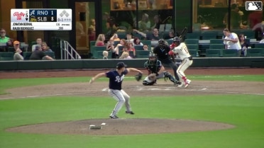 Raudi Rodriguez homers (1) on a fly ball to center field.