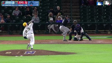 Garrett Spain homers (4) on a fly ball to right field.