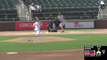 Will Verdung singles on a ground ball to center fielder Ryan Burrowes. Owen Carey scores.