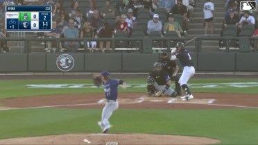 Jace Avina homers (21) on a fly ball to center field.