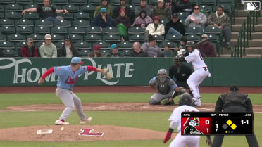 Nico Perez grounds into a double play, shortstop Miguel Villarroel to second baseman Jesús Báez to first baseman Josh Kross. Logan Wagner out at 2nd. Nico Perez out at 1st.