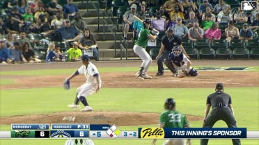 Cooper McMurray singles on a line drive to right fielder Roni Cabrera. Caden Merritt scores.