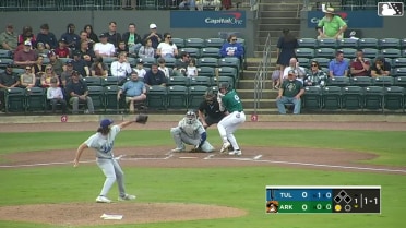 Caleb Cali homers (8) on a fly ball to left field.