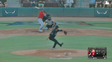 Lan-Hong Su In play, run(s) to Roldy Brito