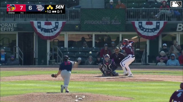 Cade Fergus doubles (1) on a soft line drive to right fielder Cal Stevenson. Christian Cairo scores. Robert Moore scores. Sergio Alcántara to 3rd.