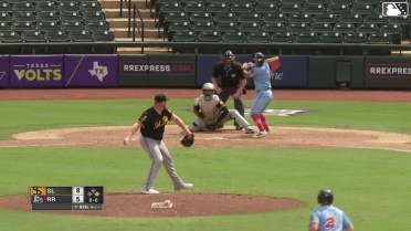 Cody Freeman singles on a line drive to left fielder Yolmer Sánchez. Jonah Bride scores.