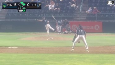 Slade Caldwell singles on a line drive to right fielder Jorge Ruiz. Yassel Soler scores. Jakey Josepha to 3rd.
