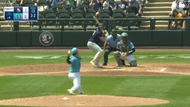 Sean Keys homers (12) on a fly ball to left center field.