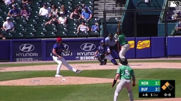 Devereaux Harrison In play, run(s) to Sam Huff