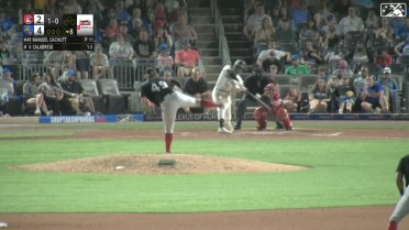 David Calabrese crushes a line drive solo home run 