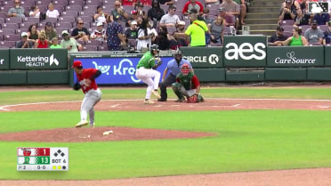 Kien Vu homers (10) on a fly ball to right center field.