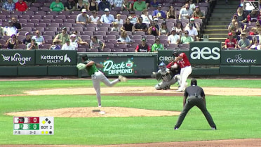 Diego Omana singles on a sharp line drive to left fielder Charles Davalan. Marcus Smith scores.