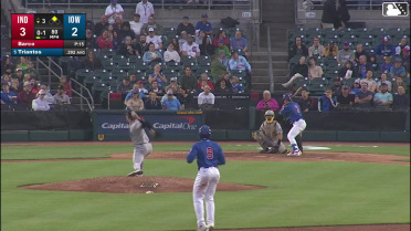 James Triantos doubles (16) on a line drive to right fielder Davis Wendzel. BJ Murray scores.