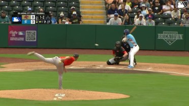 Alex Freeland's solo home run 