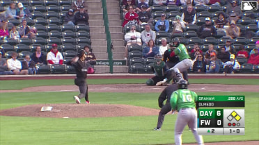 Carter Graham doubles (5) on a sharp line drive to left fielder Alex McCoy. Alfredo Duno scores. Kien Vu scores.