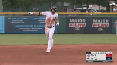 Tristan Peters hits a two-run homer